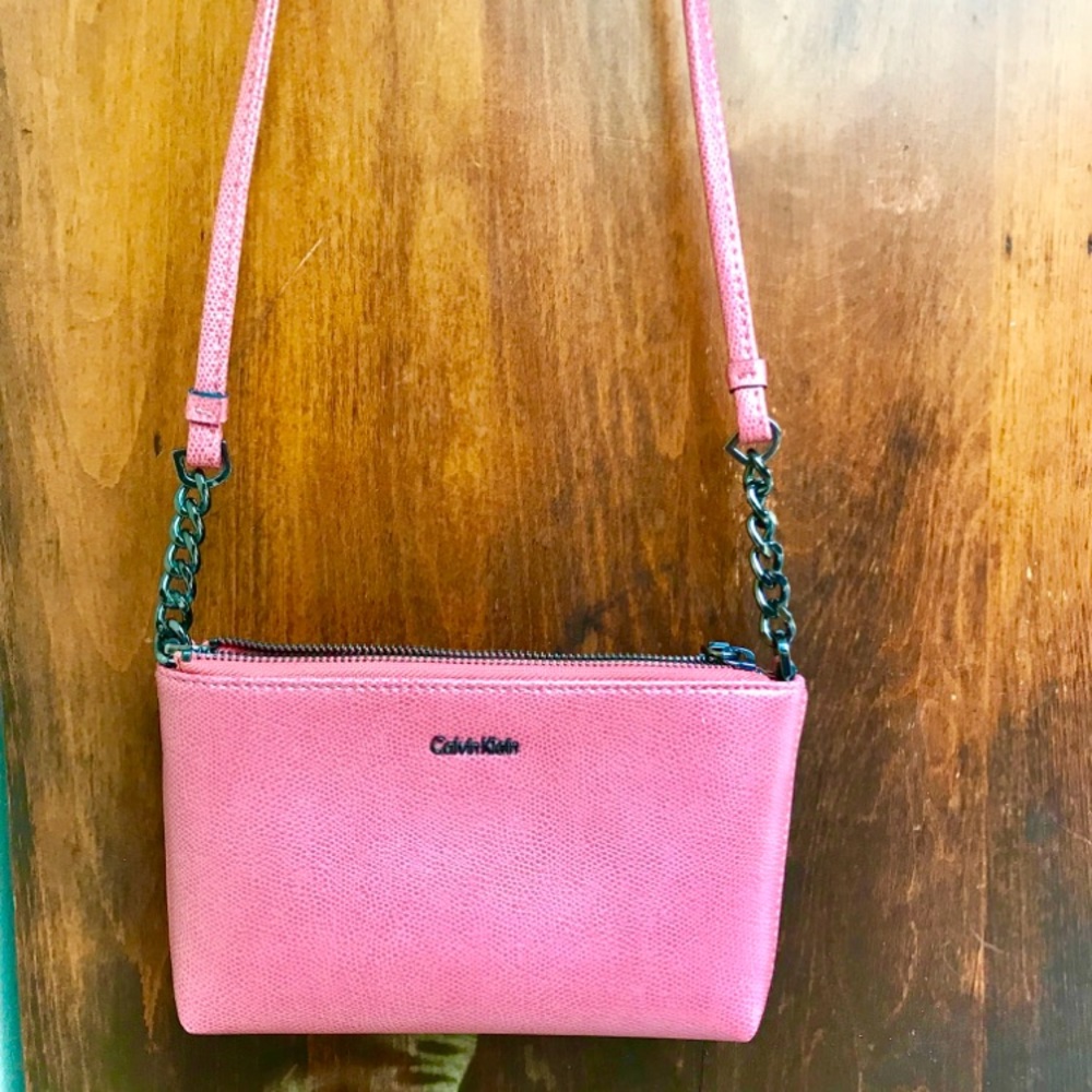 Pink Calvin Klein purse